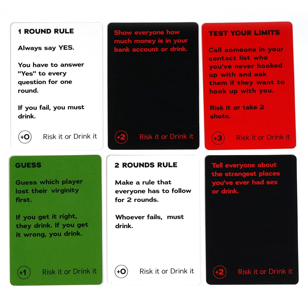 Risk It or Drink It Card Game