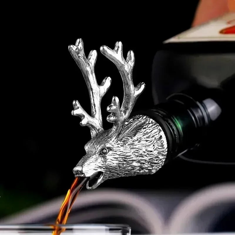 Elk Head Bottle Pourer