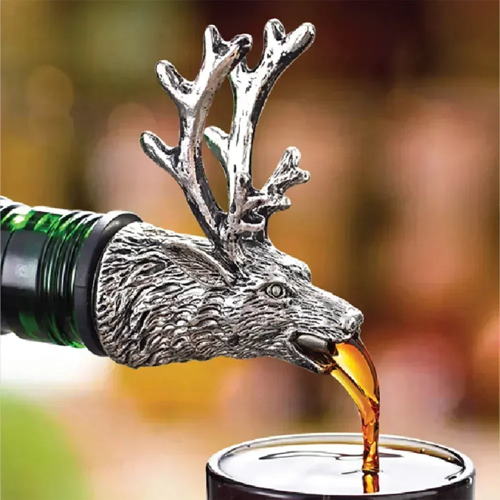 Elk Head Bottle Pourer