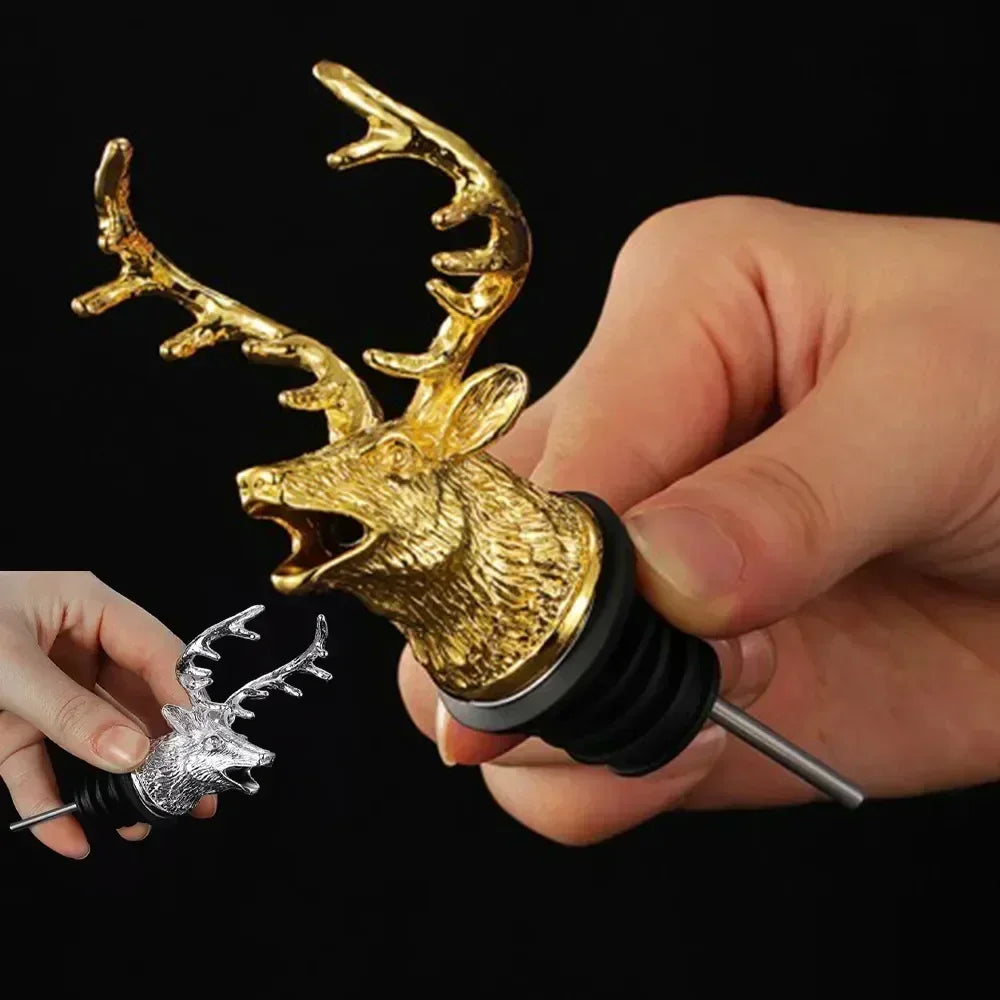 Elk Head Bottle Pourer